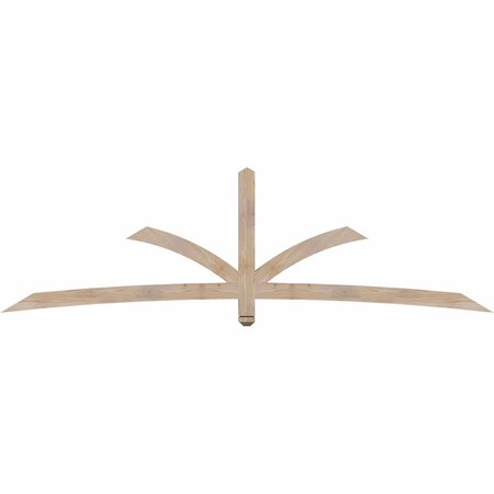 Ekena Millwork Davenport Smooth Timber Gable Bracket, Douglas Fir, 108"W x 31 1/2"H x 3 1/2"D x 3 1/2"F, 7/12 Pitch GBW108X31X0404DAV00SDF